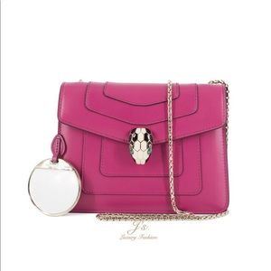 Bulgari Serpenti Forever Flap Bag Mini Pink